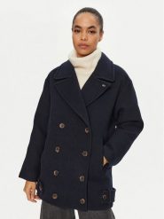 Tommy Jeans Płaszcz przejściowy DW0DW19752 Granatowy Regular Fit. Niebieskie płaszcze Tommy Jeans, xl, bez wzorów, z jeansu, bez kaptura. Za 649.99 zł.