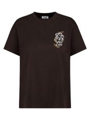 Sublevel Koszulka w kolorze brązowym rozmiar: S. Brązowe bluzki Sublevel, s, bez wzorów, z bawełny, bez kołnierzyka, bez ramiączek. Za 43.99 zł.