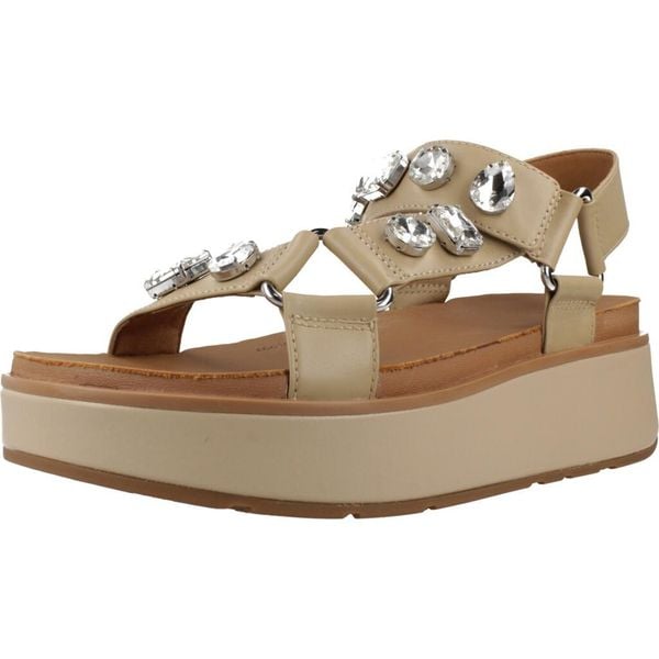 Sandały FITFLOP A3K 923 Beżowy. Brązowe sandały FIT FLOP, bez wzorów, z materiału, bez obcasa, bez zapięcia. Za 789.00 zł.