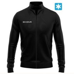 Bluza unisex Givova Freetime czarna. Czarne bluzy Givova, na jesień, s, bez wzorów, z bawełny, bez kaptura. Za 161.99 zł.