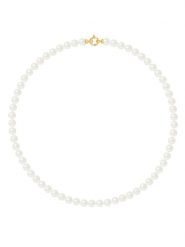 Pearline Naszyjnik perłowy w kolorze białym - dł. 50 cm rozmiar: 50 cm. Białe naszyjniki Pearline, z perłą, złote. Za 781.37 zł.