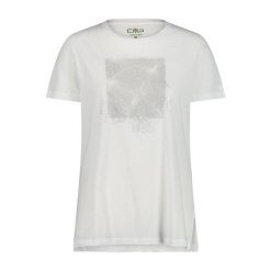 Koszulka damska CMP. Białe bluzki CMP, bez wzorów, z materiału, sportowe, bez kołnierzyka, bez ramiączek. Za 163.00 zł.