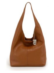 Lucca Baldi Skórzana torebka "Tarquinia" w kolorze jasnobrązowym - 32 x 32 x 16 cm rozmiar: onesize. Brązowe torby na ramię Lucca Baldi, bez wzorów, z materiału, na ramię, bez dodatków. Za 260.99 zł.