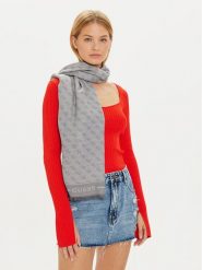 Guess Szal AM9411 VIS03 Szary. Szare rękawiczki Guess, z aplikacjami, z materiału. Za 269.99 zł.