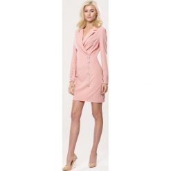 Różowa Sukienka Skilled. Czerwone sukienki Born2be, s, bez wzorów, bez kołnierzyka, bez ramiączek, mini, dopasowane. Za 49.99 zł.