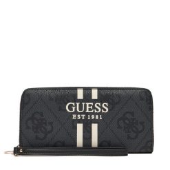Duży Portfel Damski Guess. Czarne portfele Guess, z aplikacjami. Za 289.99 zł.