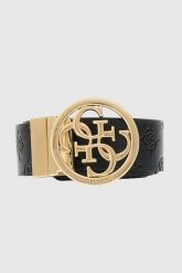 GUESS Pasek damski Phoebe H35. Czarne paski Guess, z aplikacjami. W wyprzedaży za 217.59 zł.