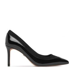 Szpilki Nine West. Czarne szpilki Nine West, bez wzorów, bez obcasa, na szpilce, bez zapięcia. Za 249.99 zł.