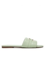 MEXX Klapki R24SS944932 Zielony. Zielone klapki Mexx, bez wzorów, z materiału, bez obcasa. Za 97.99 zł.