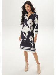 Aniston Sukienka w kolorze beżowym rozmiar: 36. Brązowe sukienki Aniston, na co dzień, bez wzorów, bez kołnierzyka, bez ramiączek, midi, proste. Za 82.99 zł.