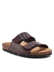 CMP Klapki Eco Thalitha Wmn Slipper 3Q91016 Brązowy. Brązowe klapki CMP, bez wzorów, ze skóry, bez obcasa. Za 189.99 zł.