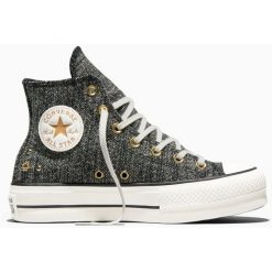 Buty sportowe Converse Chuck Taylor All Star Lift. Szare obuwie sportowe Converse, bez wzorów, bez zapięcia. Za 590.00 zł.