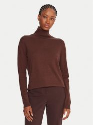 Weekend Max Mara Golf Kiku 2525366012 Brązowy Regular Fit. Brązowe golfy Weekend Max Mara, xxl, bez wzorów, z jedwabiu, bez ramiączek. Za 979.99 zł.