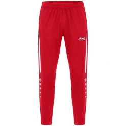Spodnie dresowe polyesterowe Jako Power. Białe spodnie sportowe JAKO, bez wzorów, z dresówki, na fitness i siłownię. Za 241.00 zł.