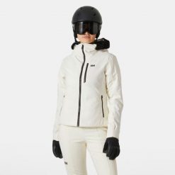 Damska kurtka narciarska Helly Hansen Valdisere 2.0. Białe kurtki narciarskie Helly Hansen, bez wzorów, bez kaptura, narciarskie. W wyprzedaży za 1,243.50 zł.