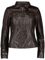 7eleven Skórzana kurtka "Peru" w kolorze ciemnobrązowym rozmiar: 40. Brązowe kurtki 7eleven, bez wzorów, ze skóry, bez kaptura. Za 462.29 zł.