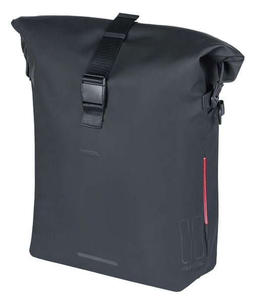 Torba rowerowa na ramię SoHo MIK. Czarne torby na laptopa BASIL, bez wzorów, z materiału, na ramię. Za 566.95 zł.