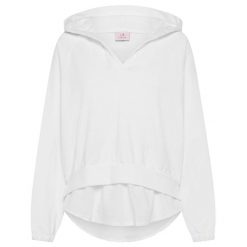 Bluza Z Kapturem Deha Parachute Trim Hoodie Damskie. Białe bluzy Deha, l, bez wzorów, z bawełny, z kapturem. Za 439.99 zł.