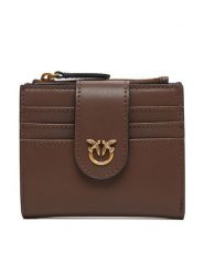 PINKO Mały Portfel Damski Multi Purpose Wallet AI 25-26 PCPL 103610 A0F1 Brązowy. Brązowe portfele Pinko, bez wzorów, ze skóry. Za 659.99 zł.