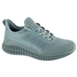 Buty sportowe Sneakersy damskie, Bobs Geo-New Aesthetics. Niebieskie obuwie sportowe Skechers, bez zapięcia, trekkingowe, Skechers Sport. Za 249.99 zł.