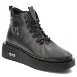 Czarne Botki Artiker Obuwie Damskie Na Koturnie. Czarne botki Artiker, na jesień, bez wzorów, z jeansu, bez obcasa, na koturnie, bez zapięcia. Za 259.00 zł.