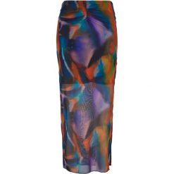 Spódnica Damska Z Siateczki Z Nadrukiem Na Całej Powierzchni. Czarne spódnice Urban Classics, xs, bez wzorów. Za 147.99 zł.