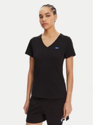 HUGO T-Shirt Classic 50513667 Czarny Slim Fit. Czarne t-shirty Hugo, l, bez wzorów, z bawełny, bez kołnierzyka, bez ramiączek. Za 129.99 zł.