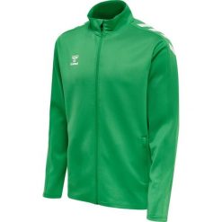 Bluza sportowa dla dorosłych Hummel Core XK Poly Zip Sweat. Zielone bluzy Hummel, xl, bez wzorów, bez kaptura. W wyprzedaży za 197.00 zł.