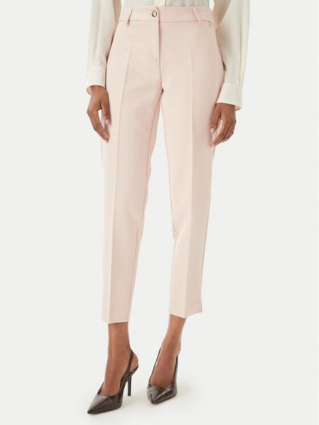 Maryley Spodnie materiałowe 26EB52Z/43PY Różowy jasny Regular Fit. Czerwone spodnie materiałowe Maryley, s, bez wzorów, z materiału. Za 134.99 zł.