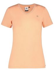 LUHTA Koszulka "Honko" w kolorze brzoskwiniowym rozmiar: XL. Pomarańczowe bluzki Luhta, xl, bez wzorów, bez kołnierzyka, bez ramiączek. Za 109.78 zł.