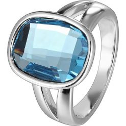 Pierścionek z akwamarynem. Niebieskie pierścionki Metropolitan, Smithfield, Crystal Deluxe & Co., z akwamarynem. W wyprzedaży za 34.95 zł.