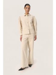 Soaked in Luxury Koszula w kolorze beżowym rozmiar: M. Brązowe koszule Soaked in Luxury, m, bez wzorów, bez kołnierzyka, bez ramiączek. Za 244.80 zł.