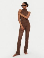 Gestuz Spodnie materiałowe Hilma 10909230 Brązowy Slim Fit. Brązowe spodnie materiałowe Gestuz, s, bez wzorów, z materiału. Za 239.99 zł.