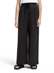 Scotch & Soda Spodnie w kolorze czarnym rozmiar: M/L32. Czarne spodnie materiałowe Scotch & Soda, l, bez wzorów, ze lnu, z podwyższonym stanem. Za 92.21 zł.