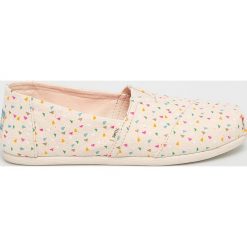 Toms - Espadryle Classic. Brązowe espadryle Toms, bez wzorów, z gumy, bez obcasa, bez zapięcia. W wyprzedaży za 189.90 zł.
