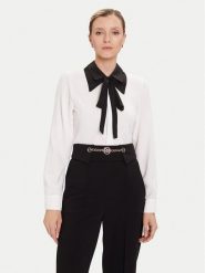 Rinascimento Koszula CFC0126203003 Biały Regular Fit. Białe koszule Rinascimento, s, bez wzorów, z satyny, bez kołnierzyka, bez ramiączek. Za 329.99 zł.