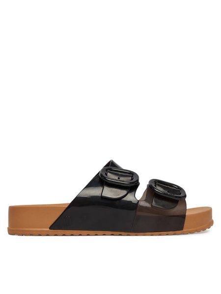 Melissa Klapki Cozy Slide Ad 33913 Czarny. Czarne klapki Melissa, bez wzorów, z tworzywa sztucznego, bez obcasa. Za 349.99 zł.
