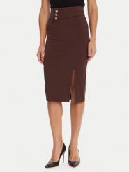 Rinascimento Spódnica ołówkowa CFC0126167003 Brązowy Slim Fit. Brązowe spódnice Rinascimento, xl, bez wzorów, z syntetyku, ołówkowe. Za 379.99 zł.
