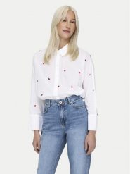 ONLY Koszula New 15283743 Biały Box Fit. Białe koszule Only, m, bez wzorów, z bawełny, bez kołnierzyka, bez ramiączek. Za 189.99 zł.