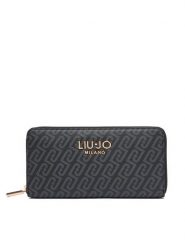 Liu Jo Portfel AF6170 E1137 Czarny. Czarne portfele Liu Jo, bez wzorów, ze skóry. Za 249.99 zł.