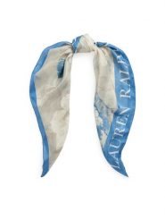 LAUREN RALPH LAUREN Chusta 454972545001 Beżowy. Brązowe rękawiczki Lauren Ralph Lauren, bez wzorów, z jedwabiu. Za 449.99 zł.