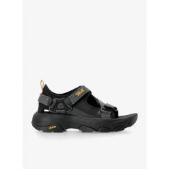 Sandały trekkingowe damskie Teva Grandview Max Sandal. Czarne sandały Teva, bez wzorów, sportowe, bez obcasa, bez zapięcia. Za 382.99 zł.
