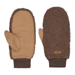 Rękawiczki Damskie Barts Teddy Mitts. Brązowe rękawiczki Barts, bez wzorów, sportowe. Za 234.50 zł.