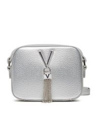 Valentino Torebka Divina VBS1R409G Srebrny. Szare listonoszki Valentino, bez wzorów, ze skóry, bez dodatków. Za 239.99 zł.