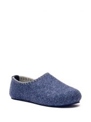 Comfortfusse Kapcie w kolorze granatowym rozmiar: 42. Niebieskie obuwie domowe Comfortfüße, bez wzorów, z materiału, bez zapięcia. Za 259.95 zł.