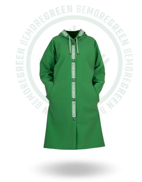Płaszcz damski BEMOREGREEN 907 wodoochronny. Zielone płaszcze PROS, xs, bez wzorów, z bawełny, bez kaptura. Za 359.00 zł.