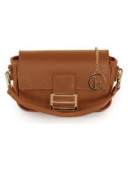 Lia Biassoni Skórzana torebka "Tagliamento" w kolorze jasnobrązowym - 22 x 15 x 6 cm rozmiar: onesize. Brązowe torby na ramię Lia Biassoni, bez wzorów, z materiału, przez ramię, bez dodatków. Za 195.99 zł.