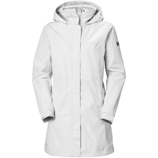 Długi płaszcz damski Helly Hansen Aden. Białe płaszcze Helly Hansen, uniwersalny, bez wzorów, z materiału, bez kaptura. Za 670.00 zł.