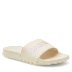 Klapki Sprandi. Brązowe klapki Sprandi, bez wzorów, bez obcasa. Za 49.99 zł.