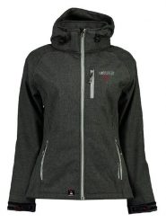 Maison Montaigne Kurtka softshellowa "Tilamai" w kolorze antracytowym rozmiar: XL. Czarne kurtki sportowe Maison Montaigne, xl, z aplikacjami, bez kaptura, outdoorowe. Za 213.95 zł.